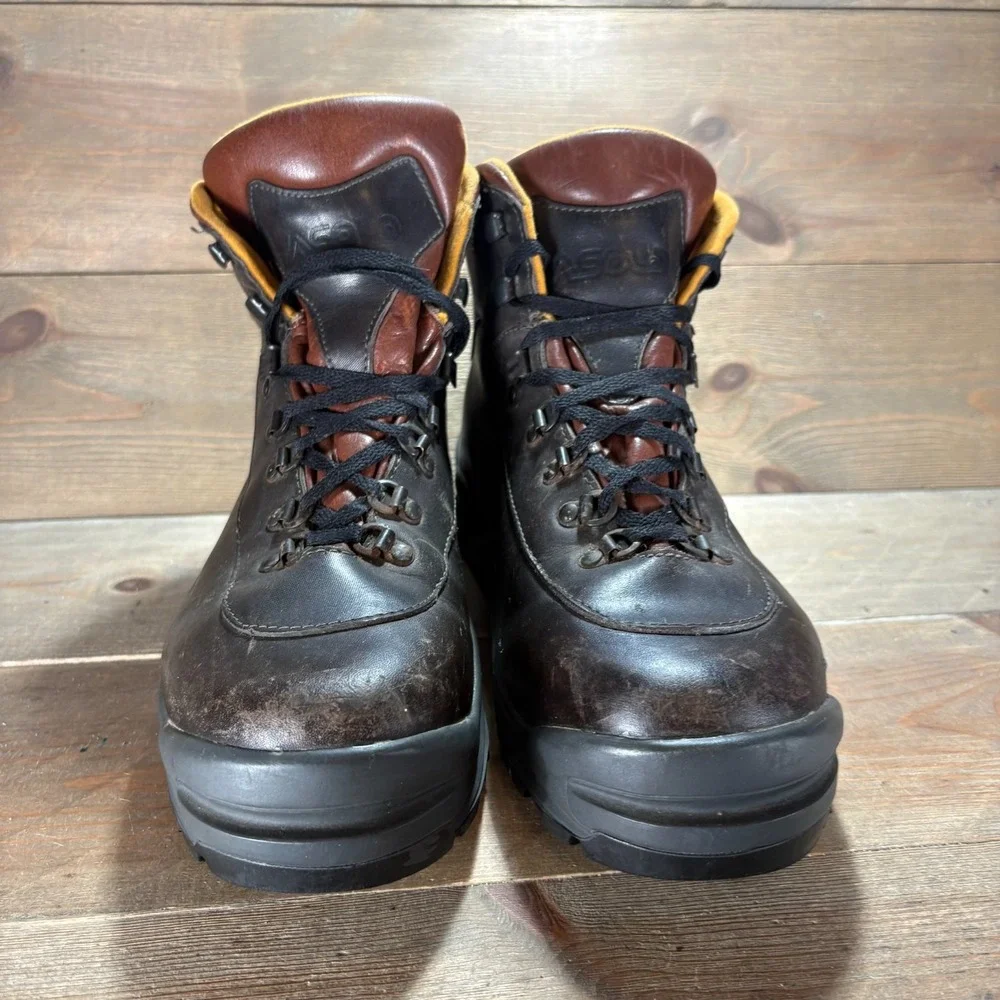 Asolo Classic Mens size 10.5 shoes Brown Leather Lace Up Vintage Hiking boots